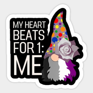 Asexuality Gnome Asexual  Flag Pride LGBT Sticker